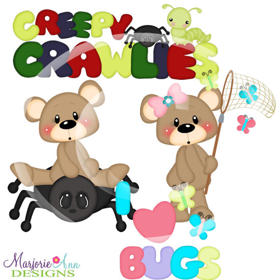 Franklin & Frannie Bugs SVG Cutting Files + Clipart - Click Image to Close